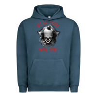 Pigment Midnight Navy It Movie Pennywise We All Float Down Here Urban Hoodie - minhPixels