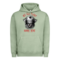 Pigment Oil Green It Movie Pennywise We All Float Down Here Urban Hoodie - minhPixels