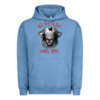 Pigment Pebble Blue It Movie Pennywise We All Float Down Here Urban Hoodie - minhPixels