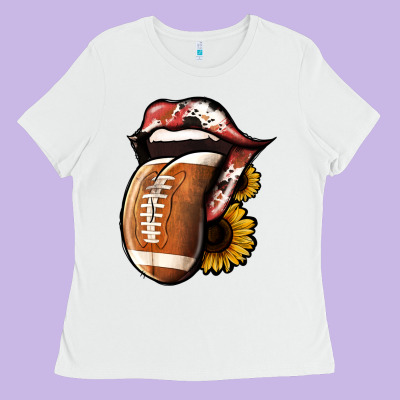 Football Ladies Tee Designed By Jasminsmagicworld