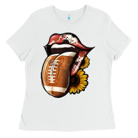White football Ladies Tee - Jasminsmagicworld