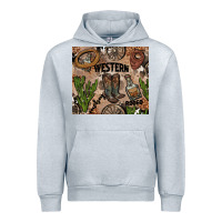 Heather Grey western rodeo Urban Hoodie - AdoDesignShop