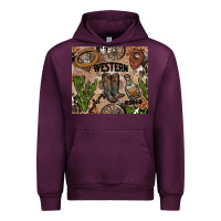 Mauve Wine western rodeo Urban Hoodie - AdoDesignShop