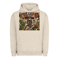 Pigment French Oak western rodeo Urban Hoodie - AdoDesignShop