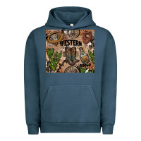 Pigment Midnight Navy western rodeo Urban Hoodie - AdoDesignShop