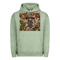 Pigment Oil Green western rodeo Urban Hoodie - AdoDesignShop