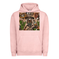 Pigment Salmon western rodeo Urban Hoodie - AdoDesignShop