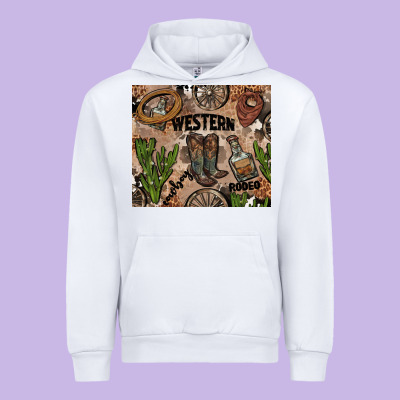 Western Rodeo Urban Hoodie Designed By Adodesignshop