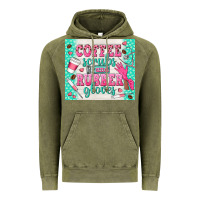 Vintage Olive coffee scrubs and rubber gloves Vintage Hoodie - TumblerDesignByShophia