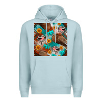 Western Cowboy Hat Seamless Pattern Premium Hoodie | Teevron