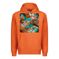 Carrot western cowboy hat seamless pattern Premium Hoodie - BundleAndBundleShop