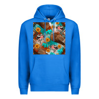 True Royal western cowboy hat seamless pattern Premium Hoodie - BundleAndBundleShop