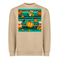 Mushroom autumn seamless pattern Heavyweight Sweatshirt - BundleAndBundleShop
