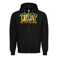Black today we are all irish Zipper Hoodie - CowhideDigitalArt