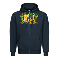 Navy today we are all irish Zipper Hoodie - CowhideDigitalArt