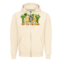 Sandshell today we are all irish Zipper Hoodie - CowhideDigitalArt