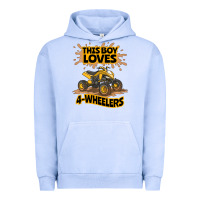 Pigment Grape Ice Kids Atv Outfit 4 Wheeler Mudding Gift- Boys Four Wheeler Urban Hoodie - minhPixels