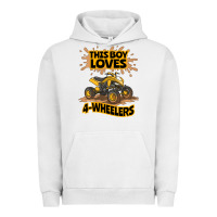 Pigment Lunar Rock Kids Atv Outfit 4 Wheeler Mudding Gift- Boys Four Wheeler Urban Hoodie - minhPixels