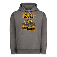Pigment Tornado Kids Atv Outfit 4 Wheeler Mudding Gift- Boys Four Wheeler Urban Hoodie - minhPixels