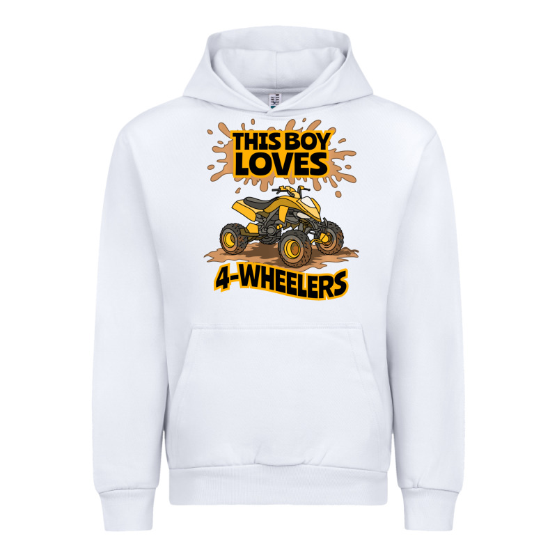 Kids Atv Outfit 4 Wheeler Mudding Gift- Boys Four Wheeler Urban Hoodie by minhPixels | Teevron