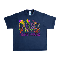Navy Loissez les bon temps rouler with balloon Urban Heavy Tee - HowdyJamesFarm