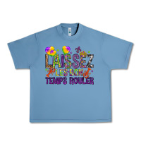 Pebble Blue Loissez les bon temps rouler with balloon Urban Heavy Tee - HowdyJamesFarm