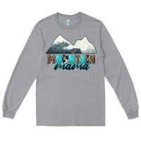 Heather Grey Mountain Mama Long Sleeve Tee - CowGirlArtShop