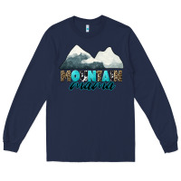 Navy Mountain Mama Long Sleeve Tee - CowGirlArtShop