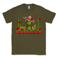 Army Green My 1st Cinco De Mayo Classic Tee - texasbilliewilder