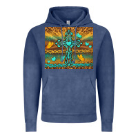 Vintage Denim western cross Vintage Hoodie - TumblerDesignByShophia
