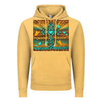 Vintage Mustard western cross Vintage Hoodie - TumblerDesignByShophia