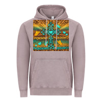 Vintage Zinc western cross Vintage Hoodie - TumblerDesignByShophia
