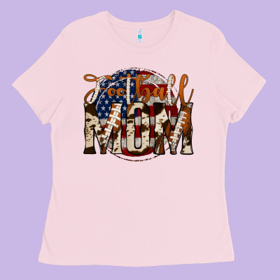Football Mom Ladies Tee Designed By Jasminsmagicworld