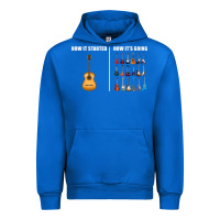 Cobalt Guitars How it Started How It's Going Guitar Players Funny Urban Hoodie - minhPixels