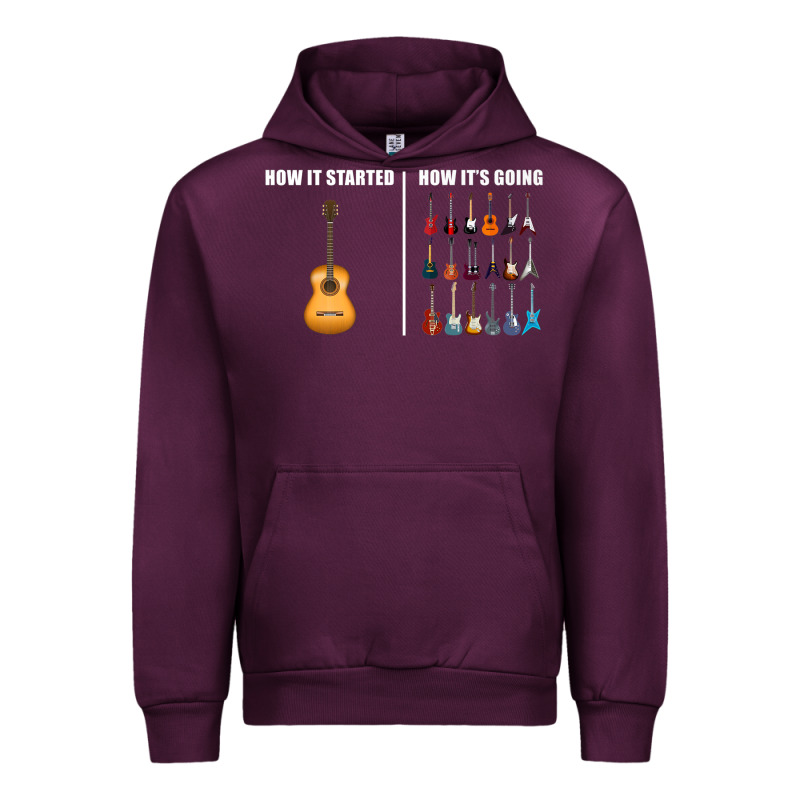 Guitars How It Started How It's Going Guitar Players Funny Urban Hoodie by minhPixels | Teevron