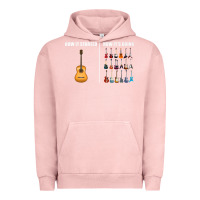 Pigment Salmon Guitars How it Started How It's Going Guitar Players Funny Urban Hoodie - minhPixels