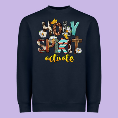 Holy Spirit Activate Heavyweight Sweatshirt Designed By Fadigitalartstudio