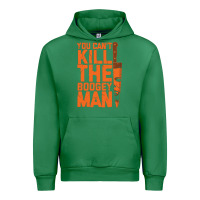 Emerald oogeyman halloween horror distressed quote orange Urban Hoodie - minhPixels