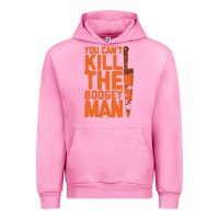 Fuchsia Pink oogeyman halloween horror distressed quote orange Urban Hoodie - minhPixels