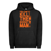 Pigment Black oogeyman halloween horror distressed quote orange Urban Hoodie - minhPixels