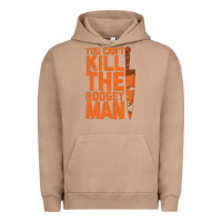 Pigment Burro oogeyman halloween horror distressed quote orange Urban Hoodie - minhPixels