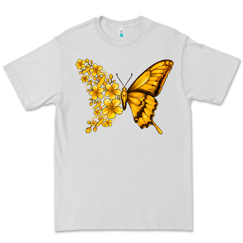 Childhood Cancer Butterfly Premium Tee by Jasminsmagicworld | Teevron