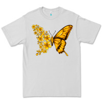 Dove Grey childhood cancer butterfly Premium Tee - Jasminsmagicworld