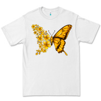 White childhood cancer butterfly Premium Tee - Jasminsmagicworld