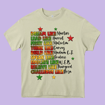 Inspiring Black Leaders Juneteenth Heavy Core Tee Designed By Lillyallendesigns
