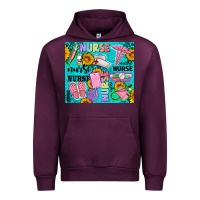Mauve Wine western nurse Urban Hoodie - AdoDesignShop