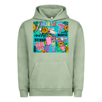 Pigment Oil Green western nurse Urban Hoodie - AdoDesignShop