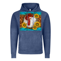 Vintage Denim western rooster Vintage Hoodie - TumblerDesignByShophia