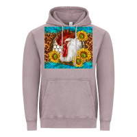 Vintage Zinc western rooster Vintage Hoodie - TumblerDesignByShophia