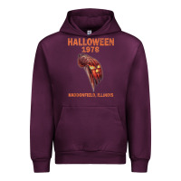 Mauve Wine Halloween 1978 Holiday Spooky Myers Pumpkin Haddonfield Urban Hoodie - minhPixels
